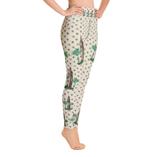 Load image into Gallery viewer, Yoga Leggings - Cathedral &amp; Palm Trees - Hearts