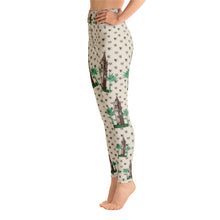 Load image into Gallery viewer, Yoga Leggings - Cathedral &amp; Palm Trees - Hearts