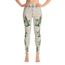 Load image into Gallery viewer, Yoga Leggings - Cathedral &amp; Palm Trees - Hearts