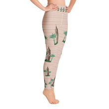 Load image into Gallery viewer, Cathedral &amp; Palm Tree Yoga Leggings