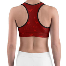 Load image into Gallery viewer, Sports bra - iLoveAsmara - Deep Red