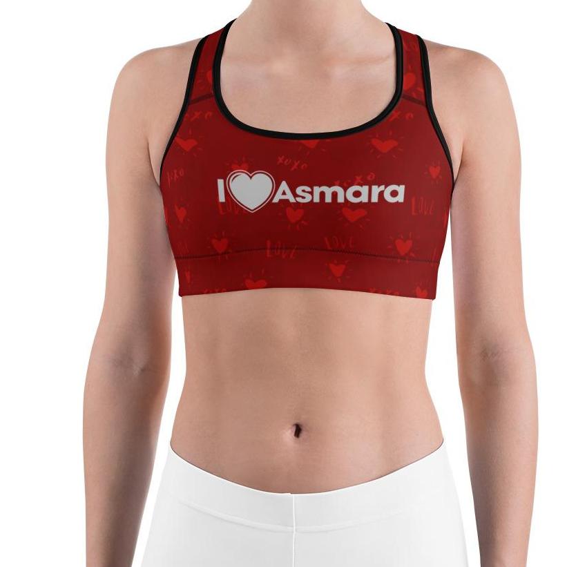 Sports bra - iLoveAsmara - Deep Red